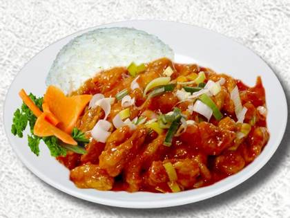 Hunan Chicken with Rice