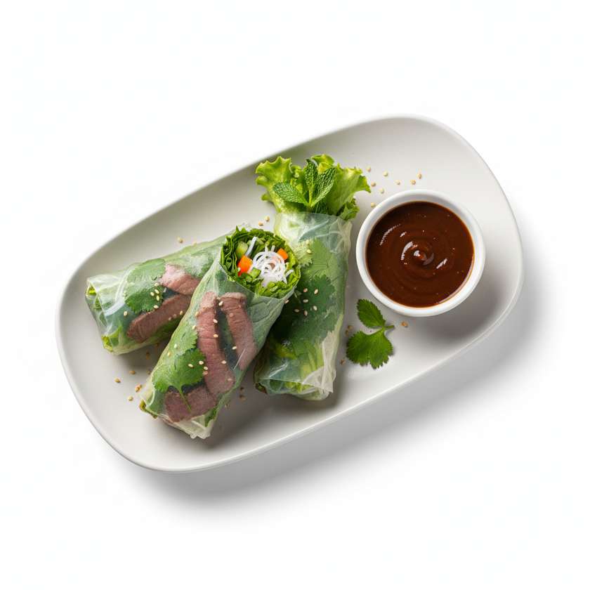 Čerstvé závitky s hovězím 2ks