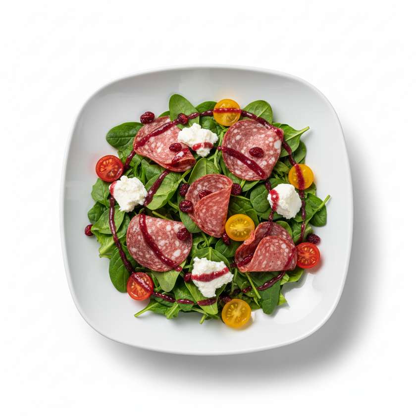 Insalata con Salame e Caprino
