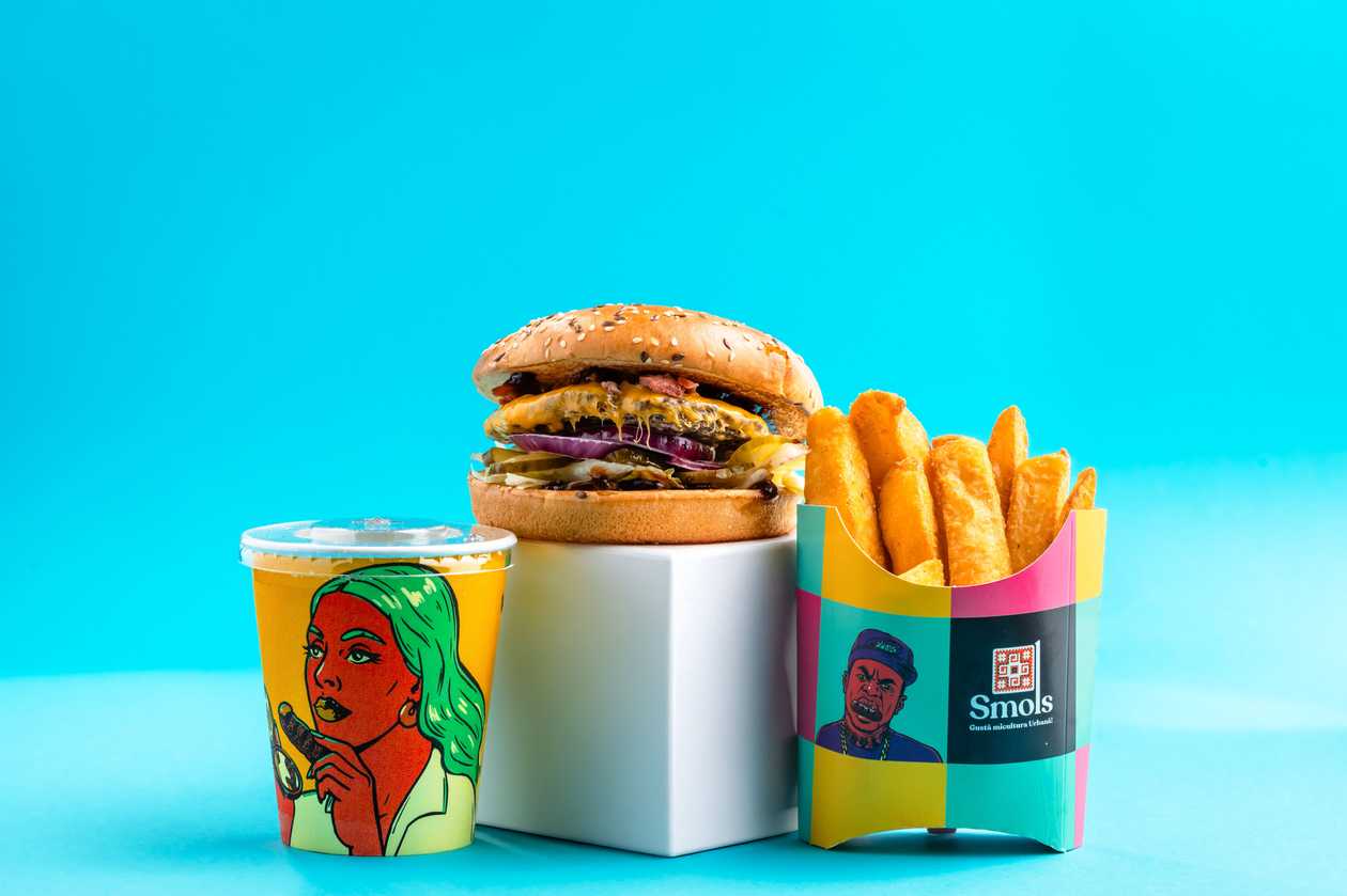 New Black Angus Wallachian BBQ Cheeseburger Meal