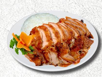 Fragrant and Crispy Sichuan Chicken, Rice