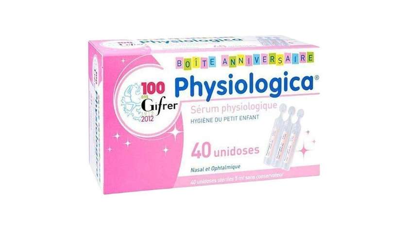 Physiologica Saline Solution For Nose & Eyes, 40X5ml