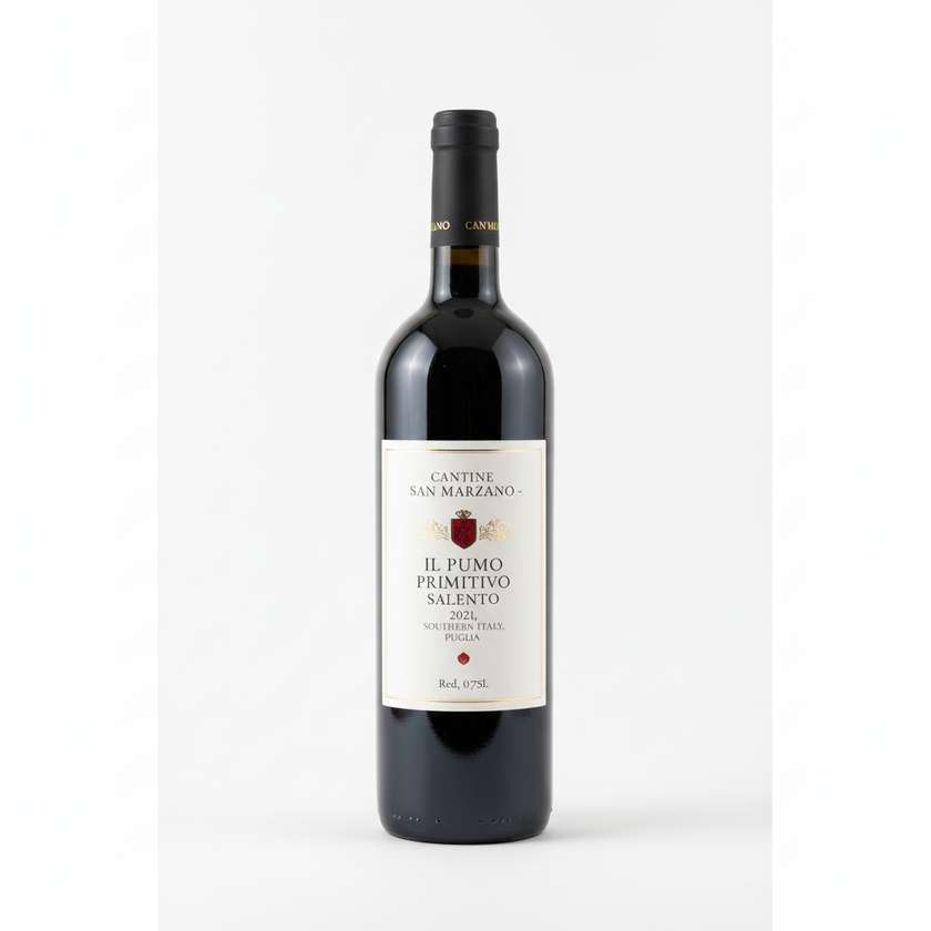 Cantine San Marzano - Il Pumo Primitivo Salento 2021, Jih Itálie, Puglia