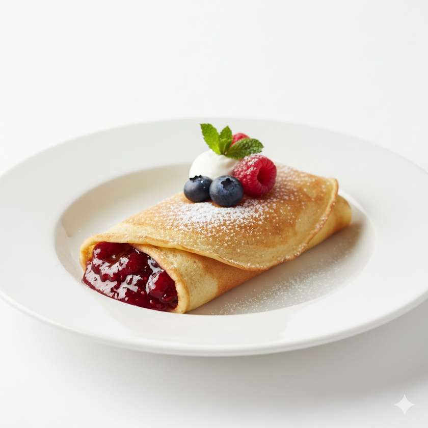 Pancake with jam