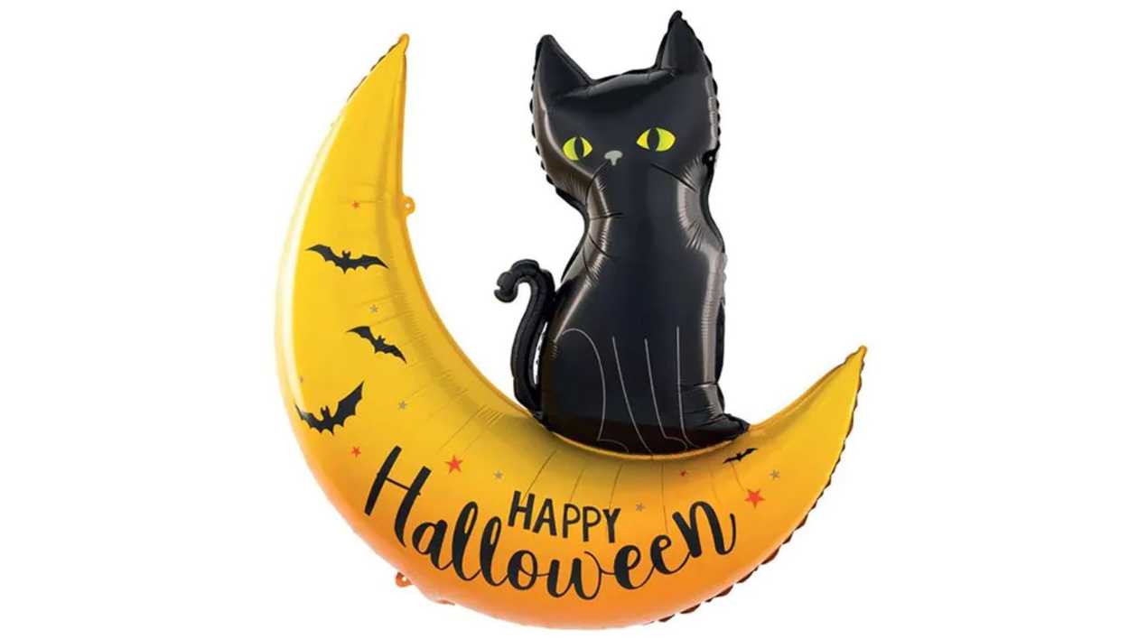 Foil Balloon CAT ON THE MOON