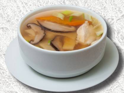 Bamboo and mushroom soup