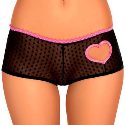 Women's Shorts with Heart - Short Heart 6487, Size S/M