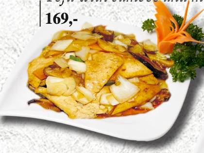 Tofu with Bamboo Shoots and Mushrooms