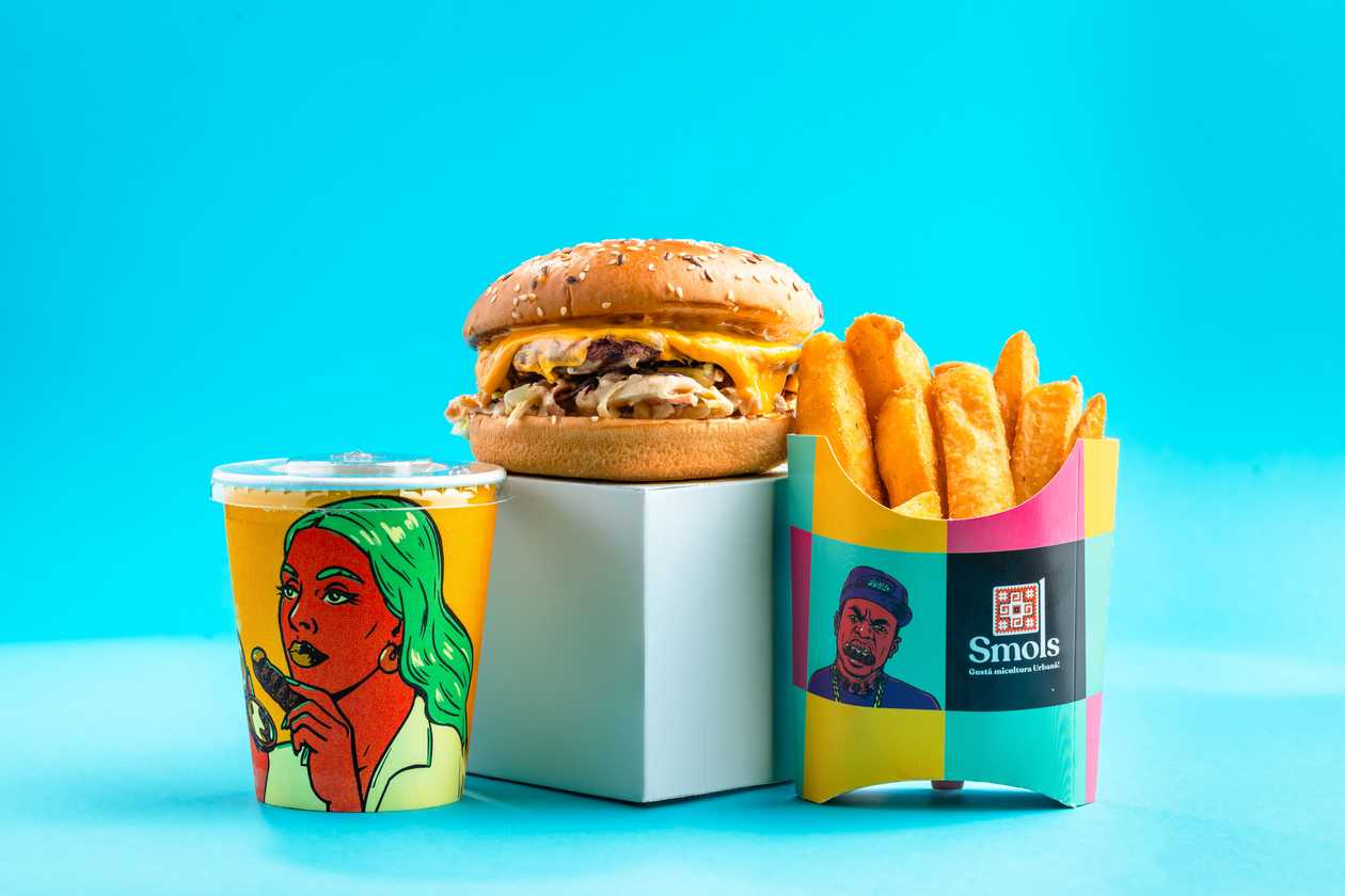 Moldovan Pork Burger Meal