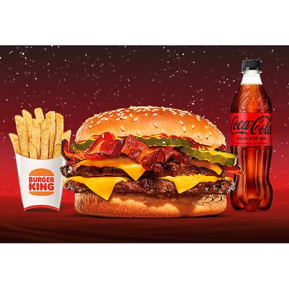 Double Cheese Bacon XXL Menu Grande GR
