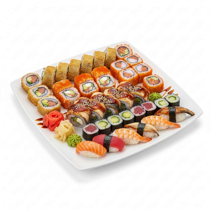 Luxury mix tempura - maki - cali - roll - nigiri 54ks