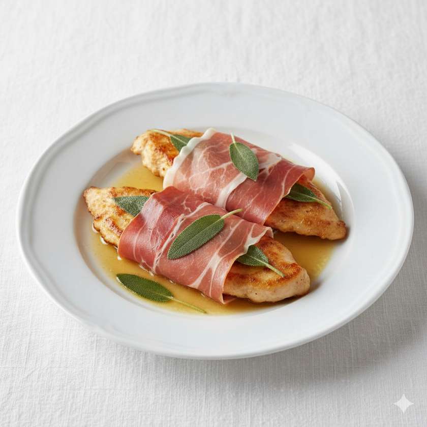 Polo con prosciutto crudo