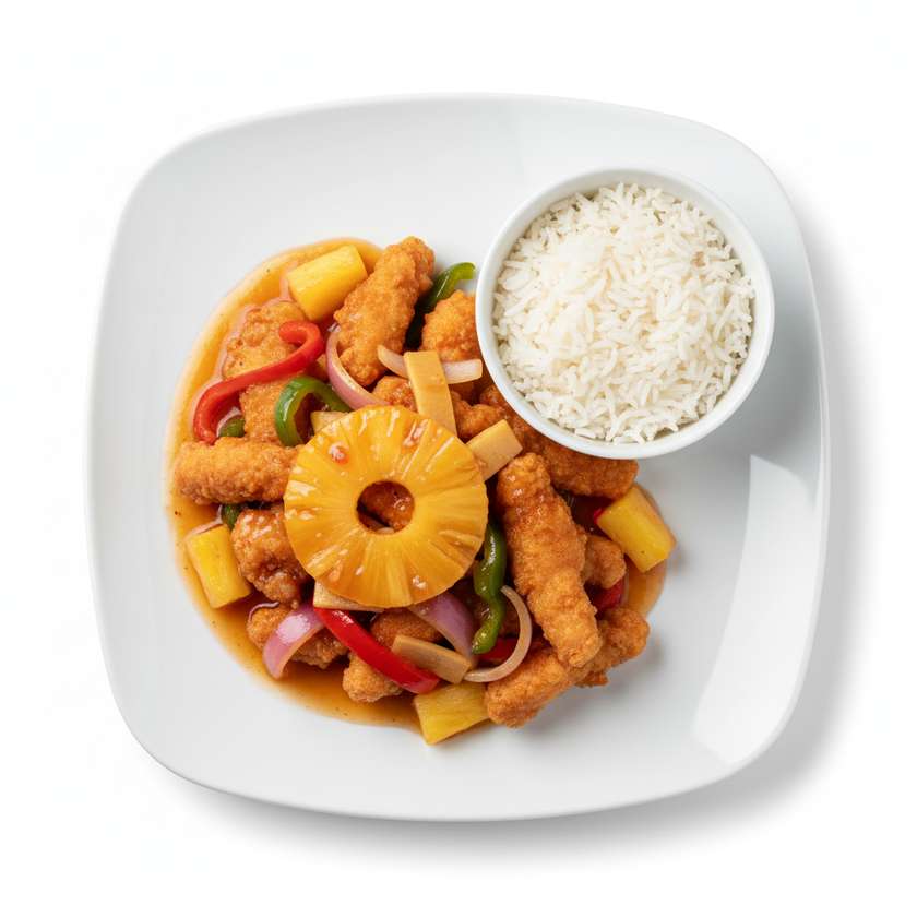 Chicken Strips with Pineapple