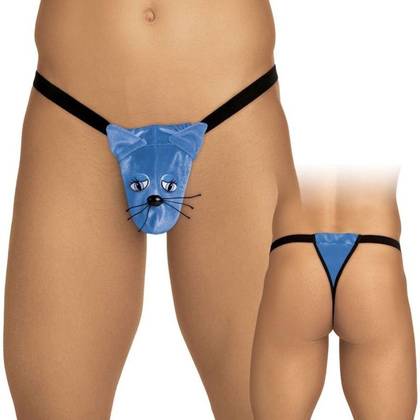 Men's Novelty Cat String Thong 6545, OS