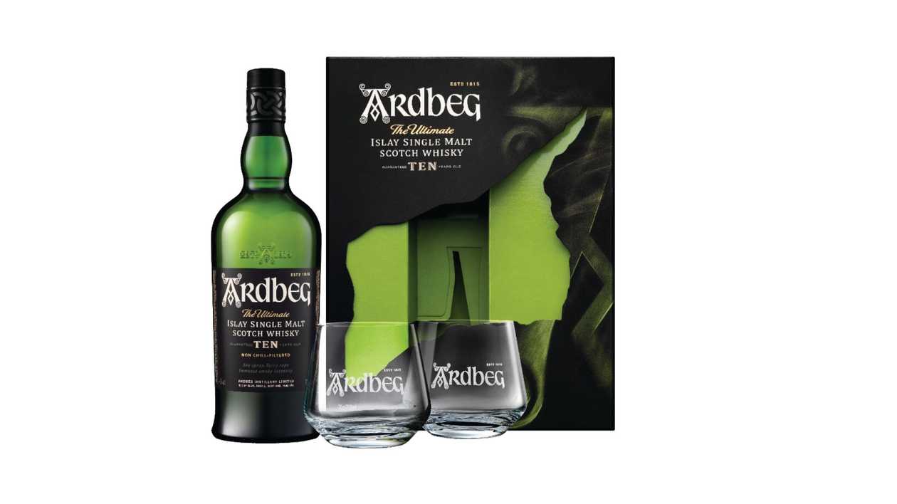 Ardbeg Gift Pack, Islay, Single Malt Scotch Whisky, An Oa 70Cl
