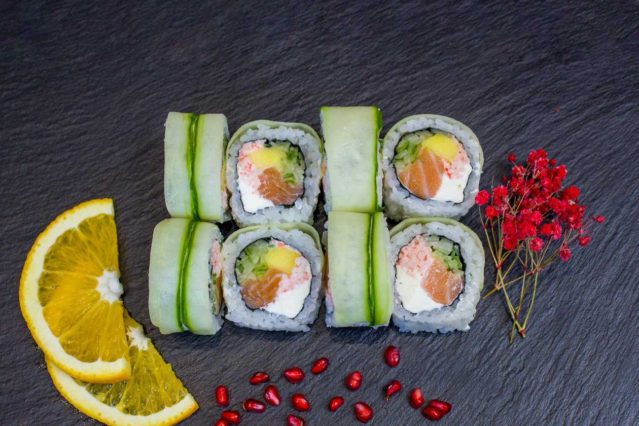 Green fresh roll | 8 szt