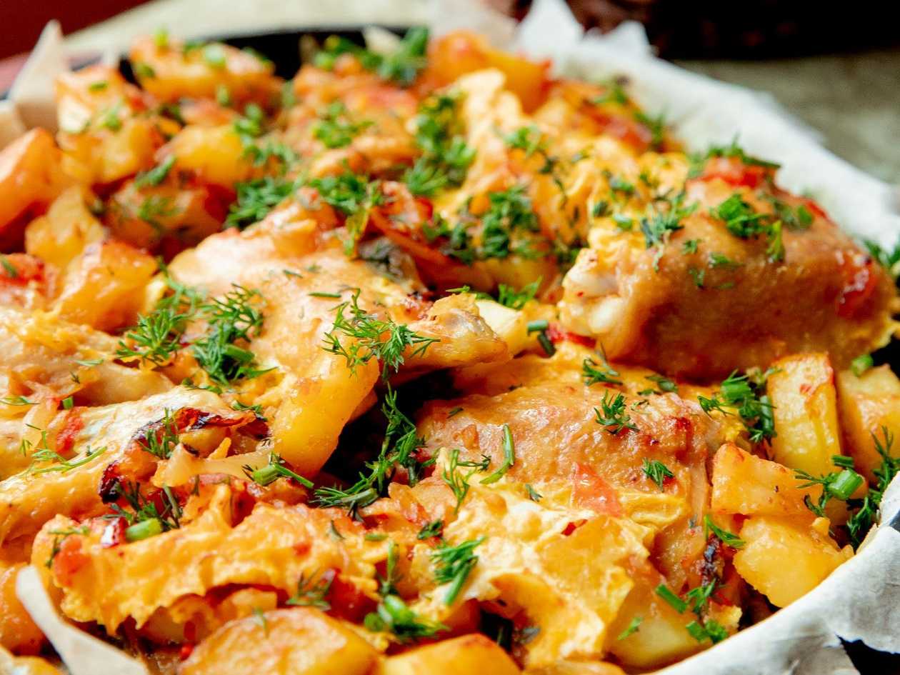 Papas Gratinadas Cochinita Pibil - vepřové