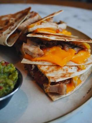 Chicken Quesadilla with Guacamole