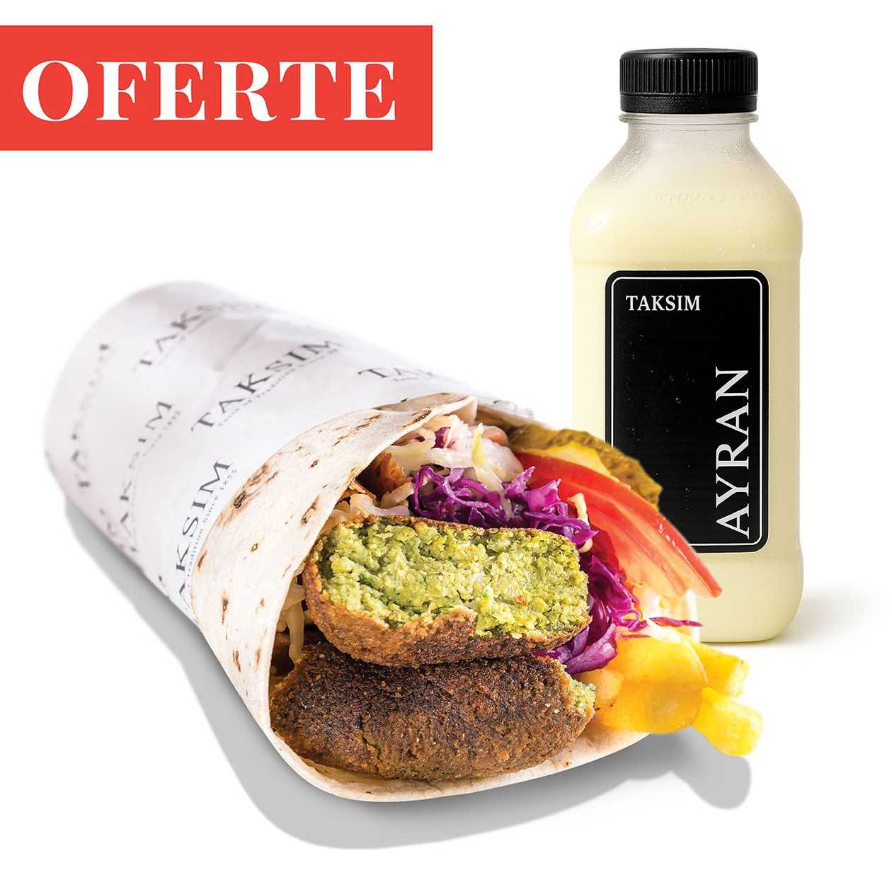 Falafel lipie & Ayran