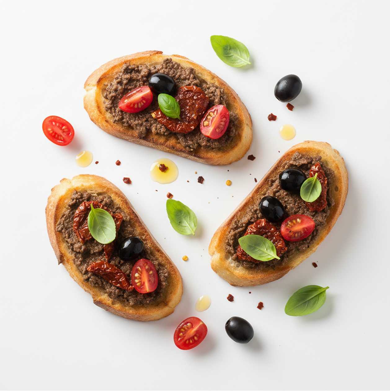Bruschetta with Olive and Tomato Tapenade