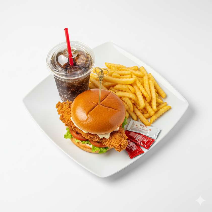 Hambúrguer Frango Menu