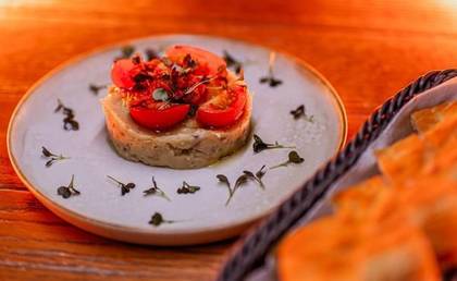 Eggplant Salad with Focaccia