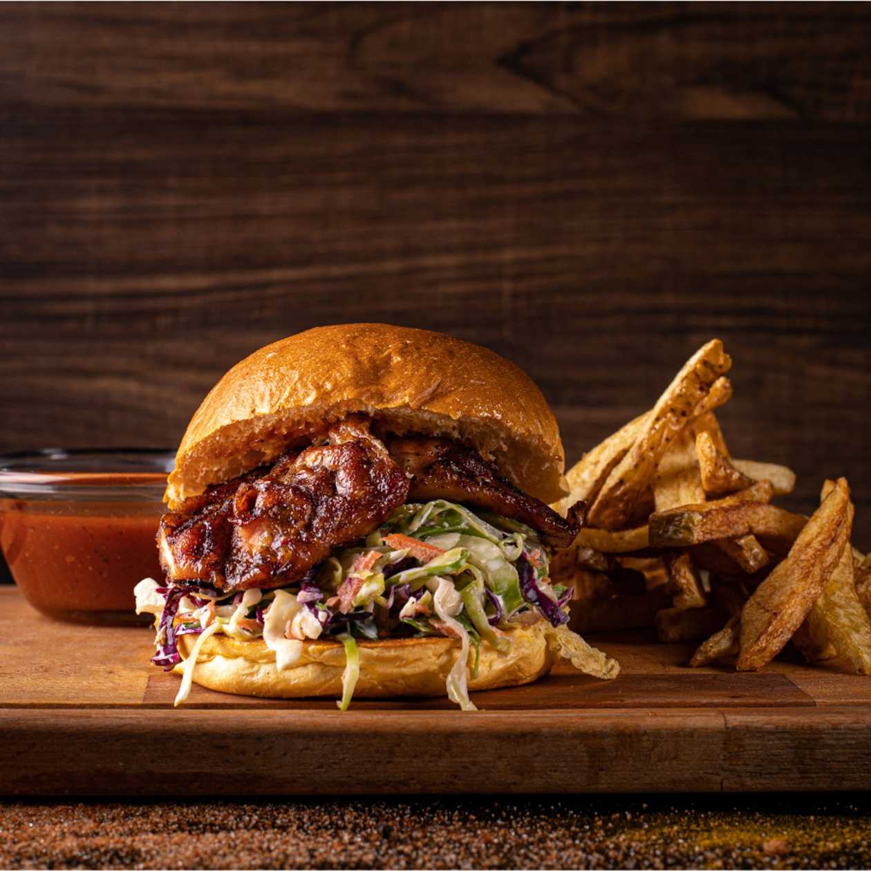 Oak Smoked Chicken Bun