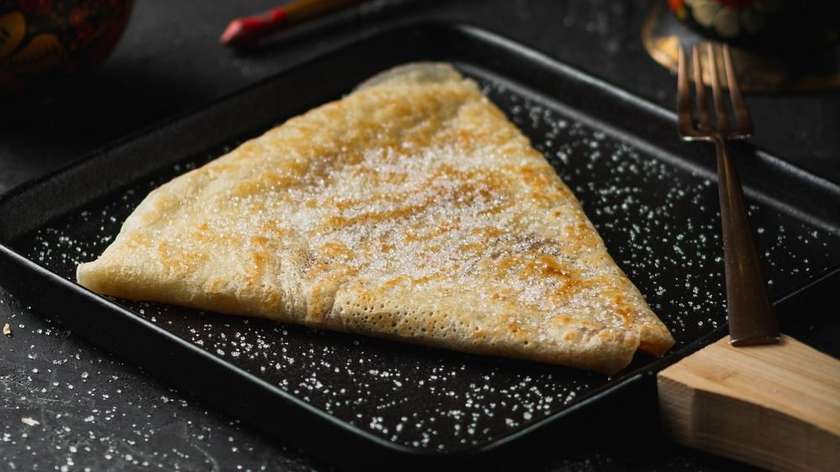 Pancake with sugar
