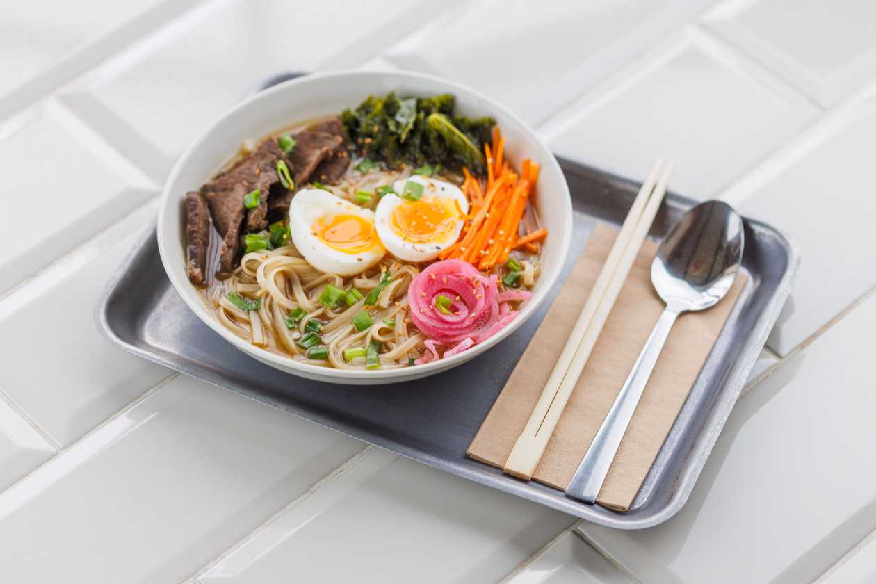 Vietnamese noodle soup with beef