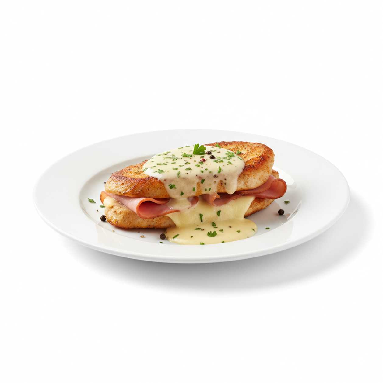 Chicken steak with prosciutto