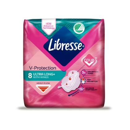 Libresse Inv Protection Ultra Long Sanitary Pads /5drops/ 7506/8480 #8