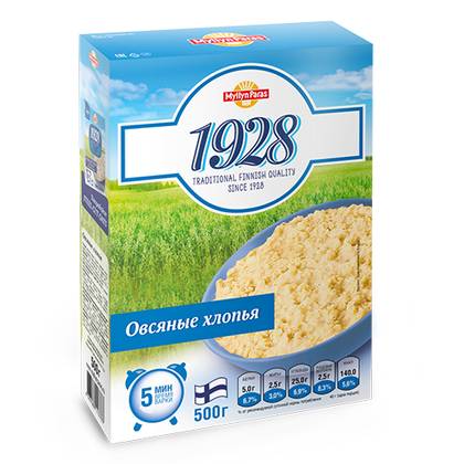 Milin Parasi - Milk-Free Cereal "1928" Oat Flakes /5min/ /1yr+/ 500g 3783