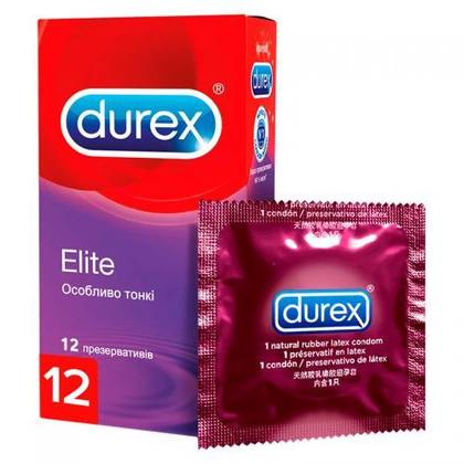 Durex Elite Condoms - 12 Count