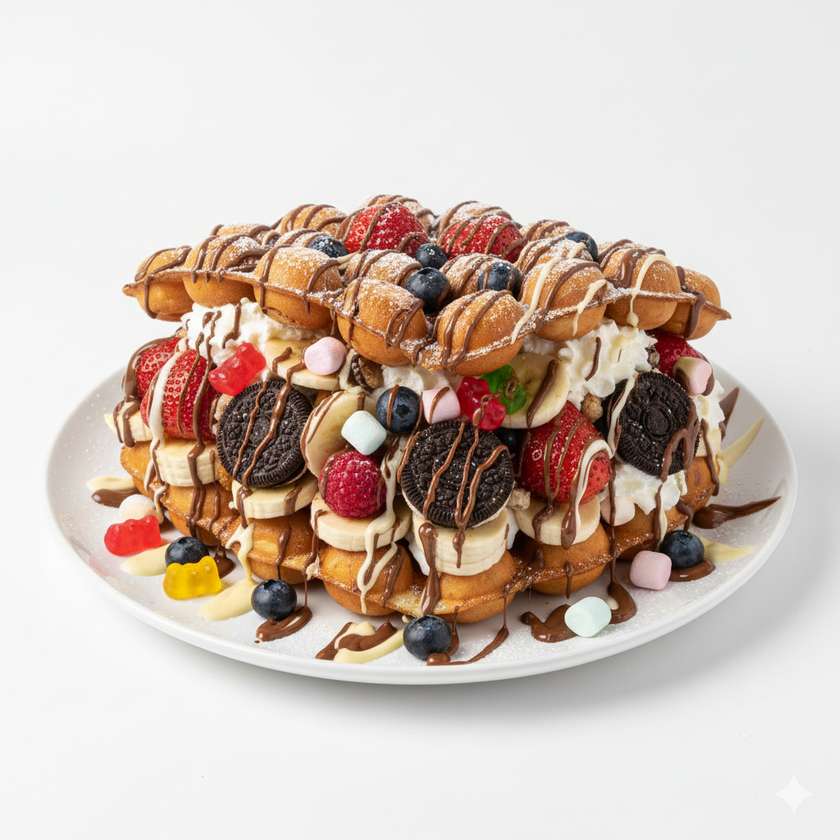 XXL BUBBLE WAFFLE SLADKÁ