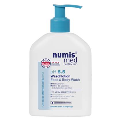 Numis Med pH 5.5 Sensitive Face and Body Wash Lotion 200ml 9545
