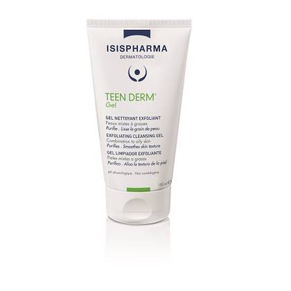 Isispharma Teen Derm Gel Exfoliating Cleansing Gel for Oily/Problem Skin 150ml 1423