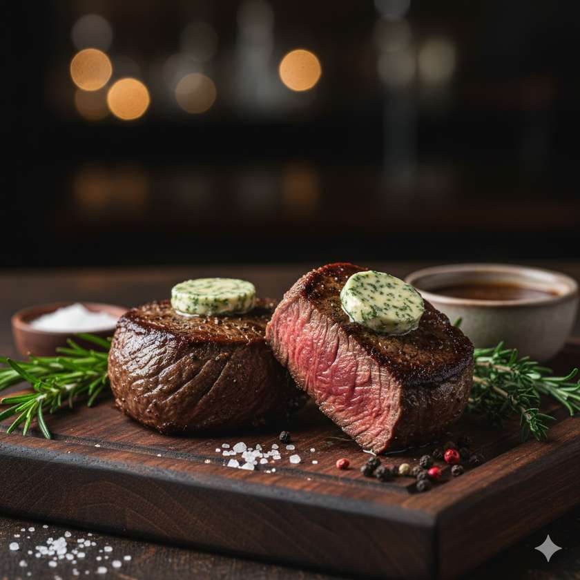 Pan Fried Beef Fillets