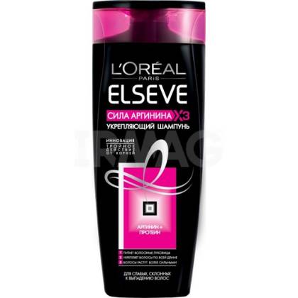 L'Oreal Elvive Arginine Resist X3 Shampoo for Weak Hair Prone to Falling, 400ml