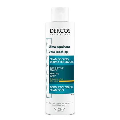 Vichy Dercos Soothing Shampoo for Sensitive Scalp/Dry Hair, Sulfate-Free, 200ml