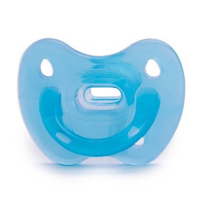 Suavinex - Blue Silicone Anatomical Pacifier /0-6m/ 4007 #1