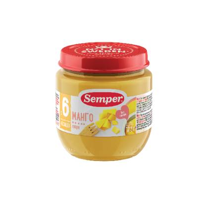 Semper - Sugar-Free Mango Fruit Puree /6mo+/ 125g 5370