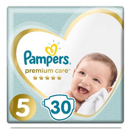 Pampers Premium Baby Diapers Size 5 (11-16kg) - 30 Count