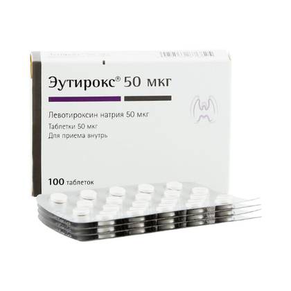 Euthyrox 50mcg Tablets #100