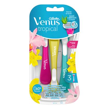 Gillette Venus Tropic Disposable Razor 3 Blades for Women 6263 #3
