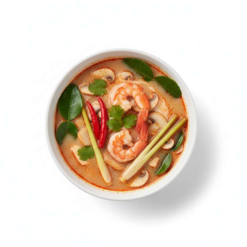 29. Tom Yum with prawns