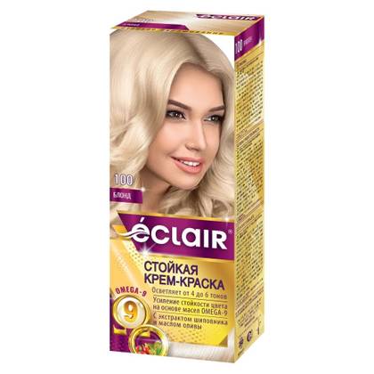 Eclair Hair Color Omega 9 Lightening Blonde N010/N100 0076/3411