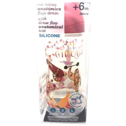 Suavinex - Plastic Bottle with Silicone Anatomical Teat /6+ months/ 360ml 0143