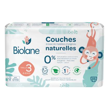 Biolane Diapers Z-3 (4-9kg) 0082 #52