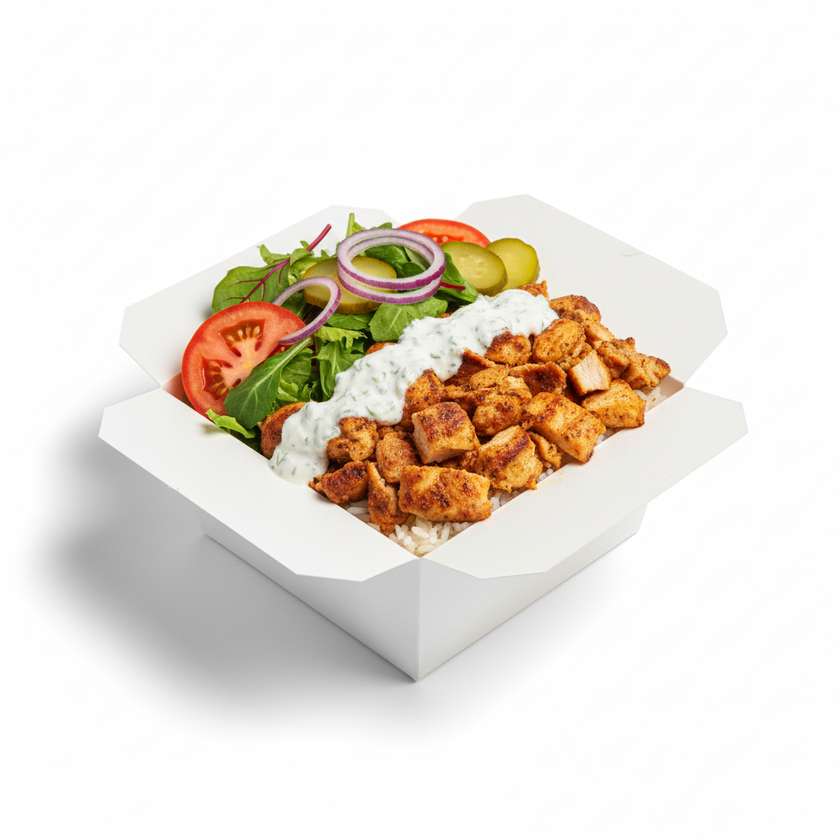 Chicken box with rice