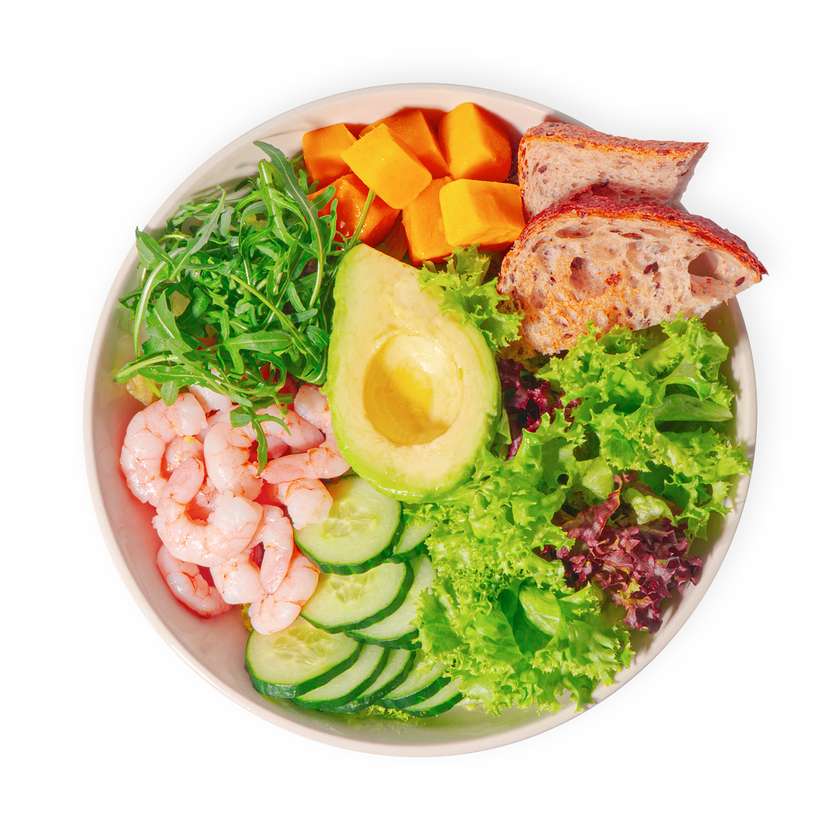 Shrimp and Mango Deluxe Salad